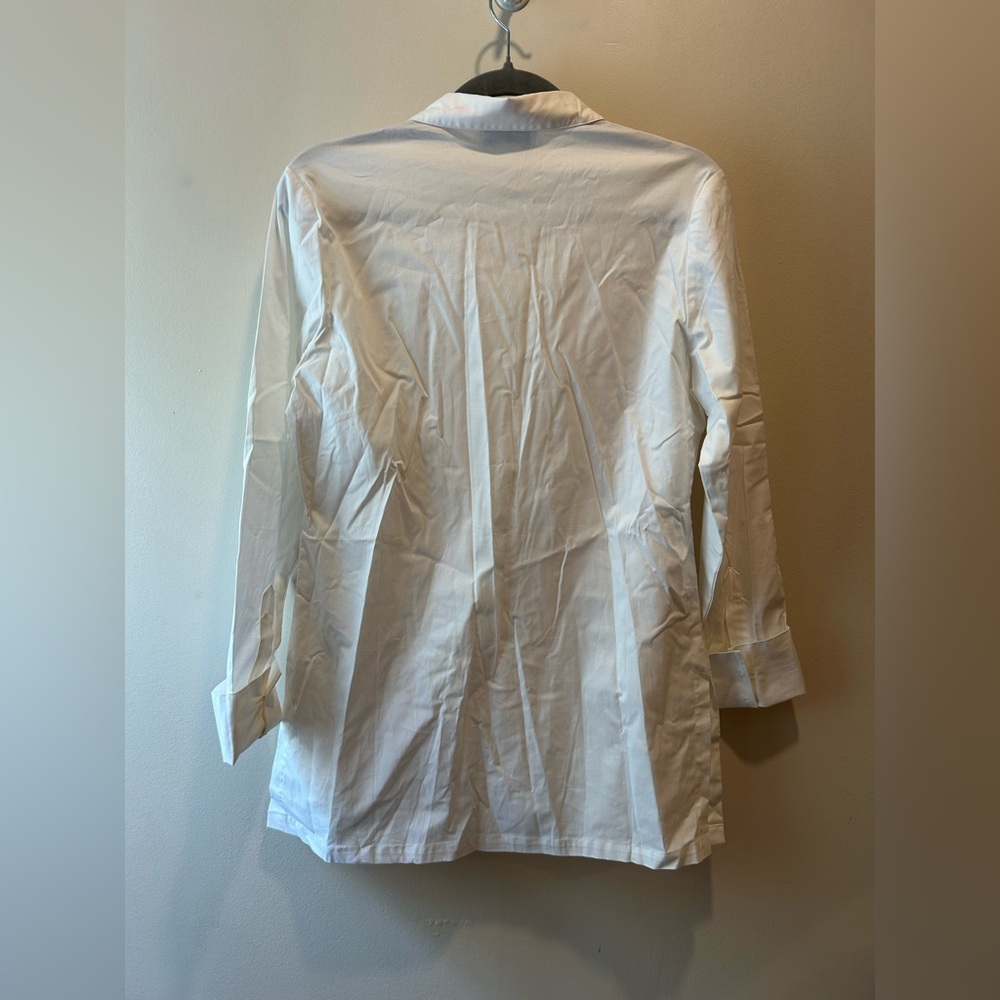 Classic White Button-Up Blouse - image 7